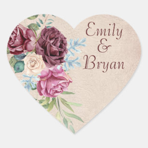 Achtergrond Roos Spray Wedding Bedankt Cl Hart Sticker