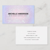 Achtergrond roze Bokeh | Witte grens Visitekaartje (Voorkant / Achterkant)