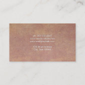 Achtergrond Rustige papierstructuur Visitekaartje (Achterkant)