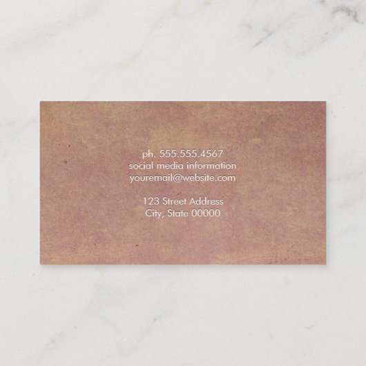 Achtergrond Rustige papierstructuur Visitekaartje (Achterkant)