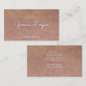 Achtergrond Rustige papierstructuur Visitekaartje (Voorkant / Achterkant)