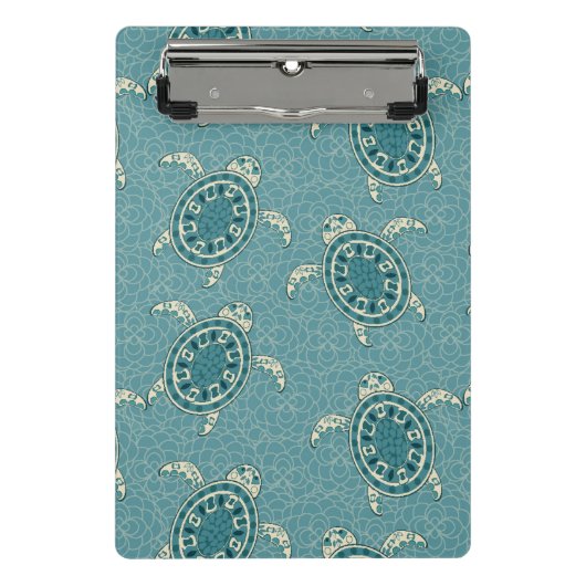 achtergrond schildpadden mini klembord (Voorkant)