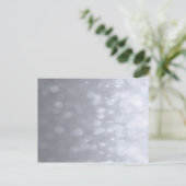 Achtergrond - Silver Bokeh Glitter Lights Briefkaart (Staand voorkant)