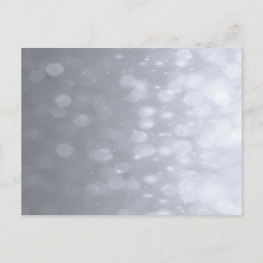 Achtergrond - Silver Bokeh Glitter Lights Briefkaart (Voorkant)