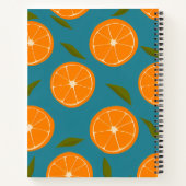Achtergrond slice Sinaasappels Pattern Notitieboek (Achterkant)