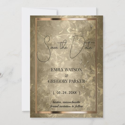 achtergrond sparen de Datum Save The Date (Voorkant)