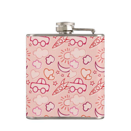 achtergrond speelgoed heupfles (Achterkant)