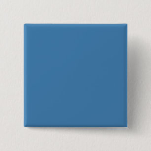 Achtergrond stalen middelbare hemel Blauw Solid Tr Vierkante Button 5,1 Cm