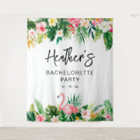 Achtergrond tropische flamingo Bachelorette