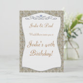  achtergrond - uitnodiging van de partij van Birth (Staand voorkant)