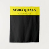 Achtergrond van afspeelbriefstijl wandkleed (Voorkant)