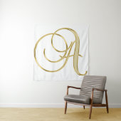 Achtergrond van alfabet letter initiaal wandkleed (In situ)