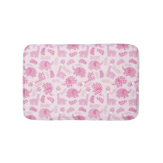 achtergrond van babymeisje badmat (Voorkant)