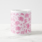 achtergrond van babymeisje extra grote beker (Voorkant)