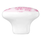 achtergrond van babymeisje keramische knop (Zijkant)