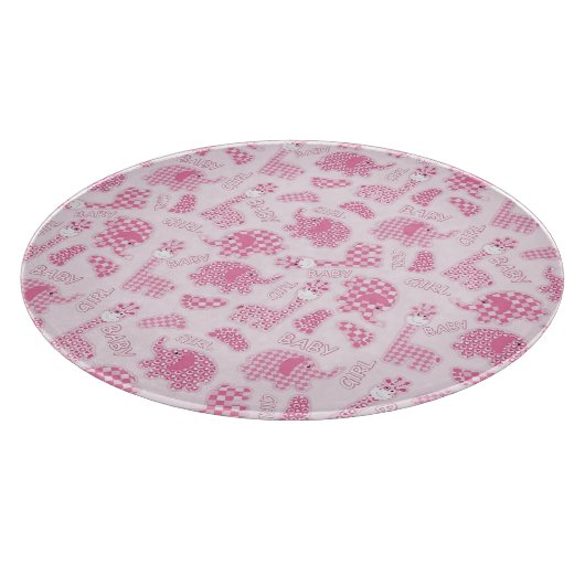 achtergrond van babymeisje snijplank (Hoek)