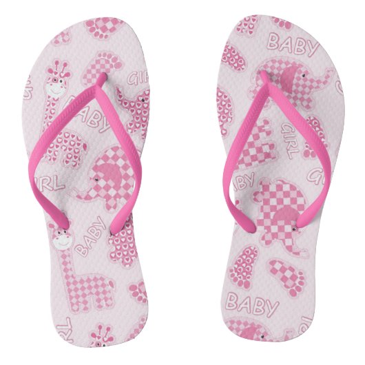 achtergrond van babymeisje teenslippers (Voetbed)