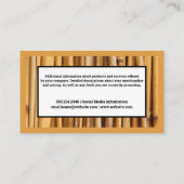 Achtergrond van Bamboe Visitekaartje (Achterkant)