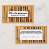 Achtergrond van Bamboe Visitekaartje (Voorkant / Achterkant)