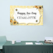 Achtergrond van Banner bij Honey Bee Birthday (Beurs)