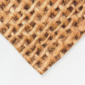 Achtergrond van bruine breidoek of rugdoek fleece deken (Hoek)