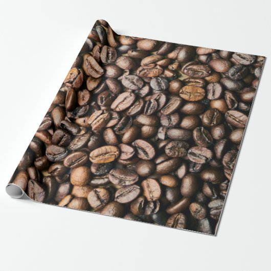 Achtergrond van bruine koffie cadeaupapier (Uitgerold)