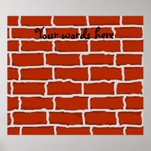 Achtergrond van bruinsteen poster