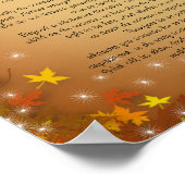 Achtergrond van de desiderata-valbladeren poster (Hoek)