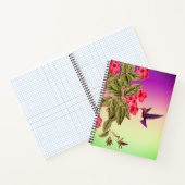 Achtergrond van de gradiënt van de Rode Bloemen va Notitieboek (Binnen)