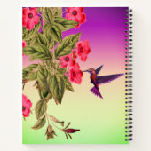 Achtergrond van de gradiënt van de Rode Bloemen va Notitieboek (Achterkant)