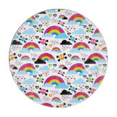 Achtergrond van de leemte van de regenboogbek snijplank (Voorkant)