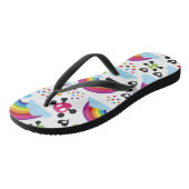 Achtergrond van de leemte van de regenboogbek teenslippers (Schuin)