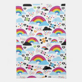 Achtergrond van de leemte van de regenboogbek theedoek (Verticaal)