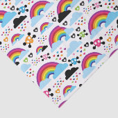 Achtergrond van de leemte van de regenboogbek tissuepapier (Detail)