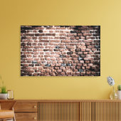 Achtergrond van de oude baksteenwand canvas afdruk (Insitu (Woonkamer))