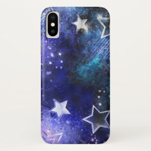 Achtergrond van de ruimte met sterren iPhone x hoesje