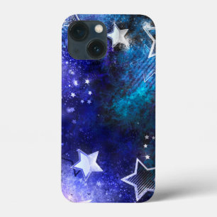 Achtergrond van de ruimte met sterren iPhone 13 mini hoesje