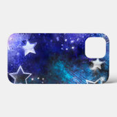 Achtergrond van de ruimte met sterren Case-Mate iPhone case (Achterkant (horizontaal))