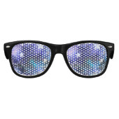 Achtergrond van de ruimte met sterren kinder zonnebril (Voorkant)