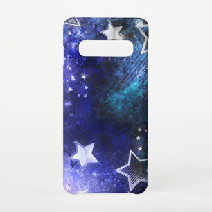 Achtergrond van de ruimte met sterren samsung galaxy s10 hoesje