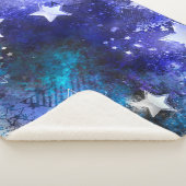 Achtergrond van de ruimte met sterren sherpa deken (3/4)