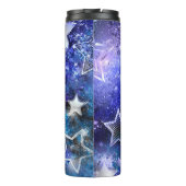 Achtergrond van de ruimte met sterren thermosbeker (Achterkant)