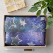 Achtergrond van de ruimte met sterren tissuepapier (Geschenk)
