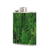 Achtergrond van de schakelplank heupfles (Links)