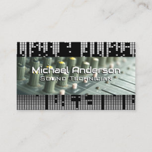 Achtergrond van de Sound Bar voor pixels   Geluids Visitekaartje
