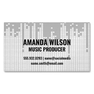 Achtergrond van de Sound Bar voor pixels Magnetisch Visitekaartje