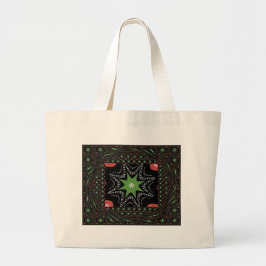 Achtergrond van draaitromen grote tote bag (Voorkant)