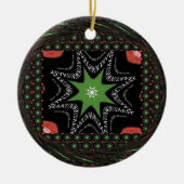 Achtergrond van draaitromen keramisch ornament (Voorkant)