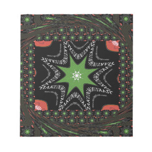 Achtergrond van draaitromen notitieblok