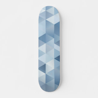 Achtergrond van driehoeken in blauw en grijs skateboard